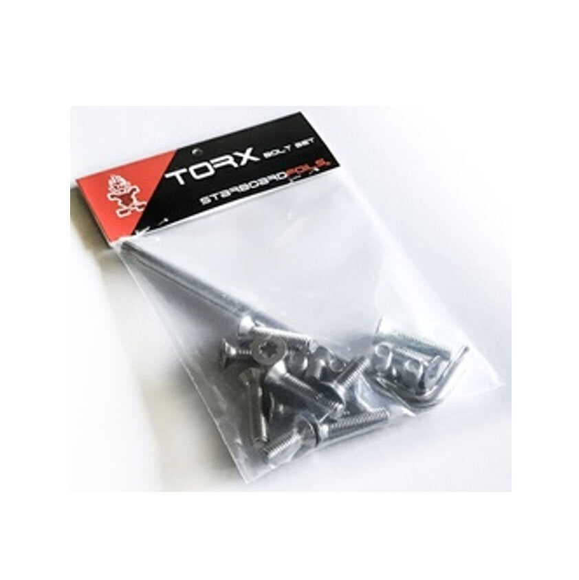 Stainless steel torx bolt set for carbon foils