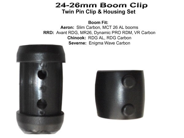 Severne boom clips 24-26 mm
